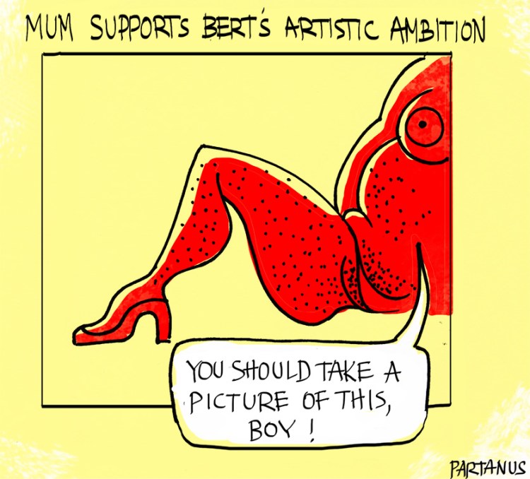 parent helps child with artistic ambitions