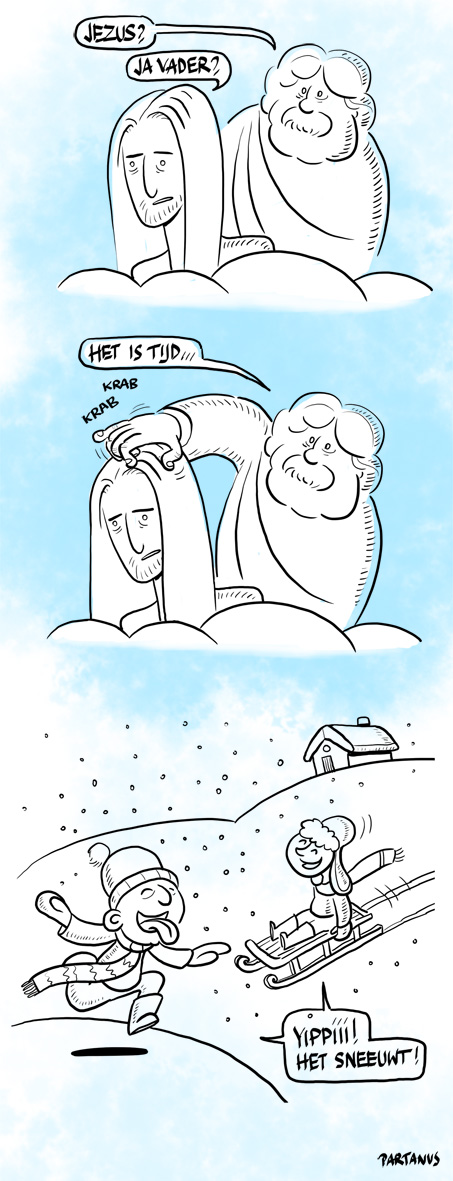 sneeuw God Jezus sneeuwpret