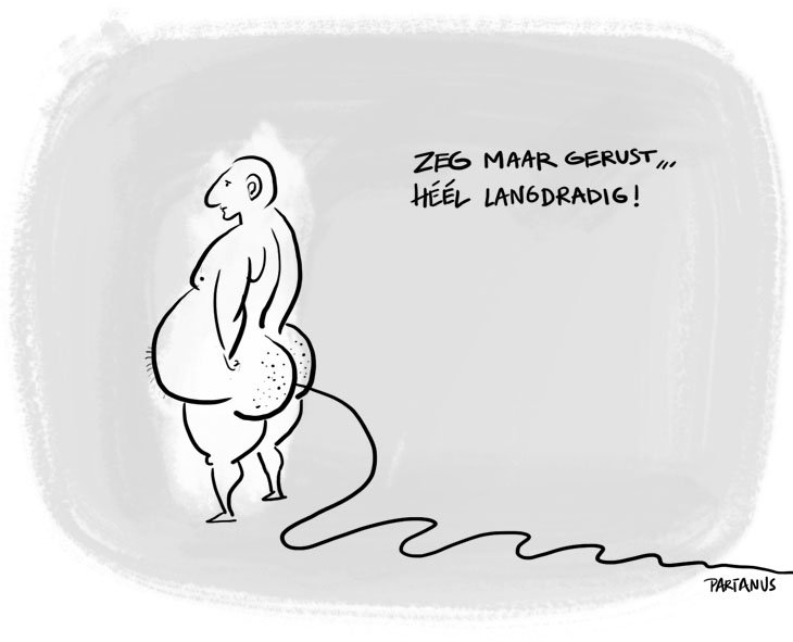 draad langdradig cartoon