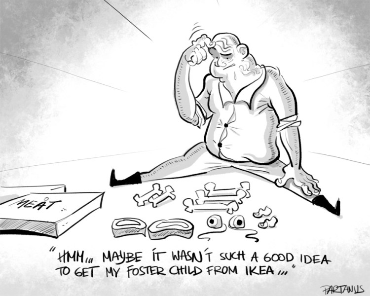 cartoon "foster child" ikea