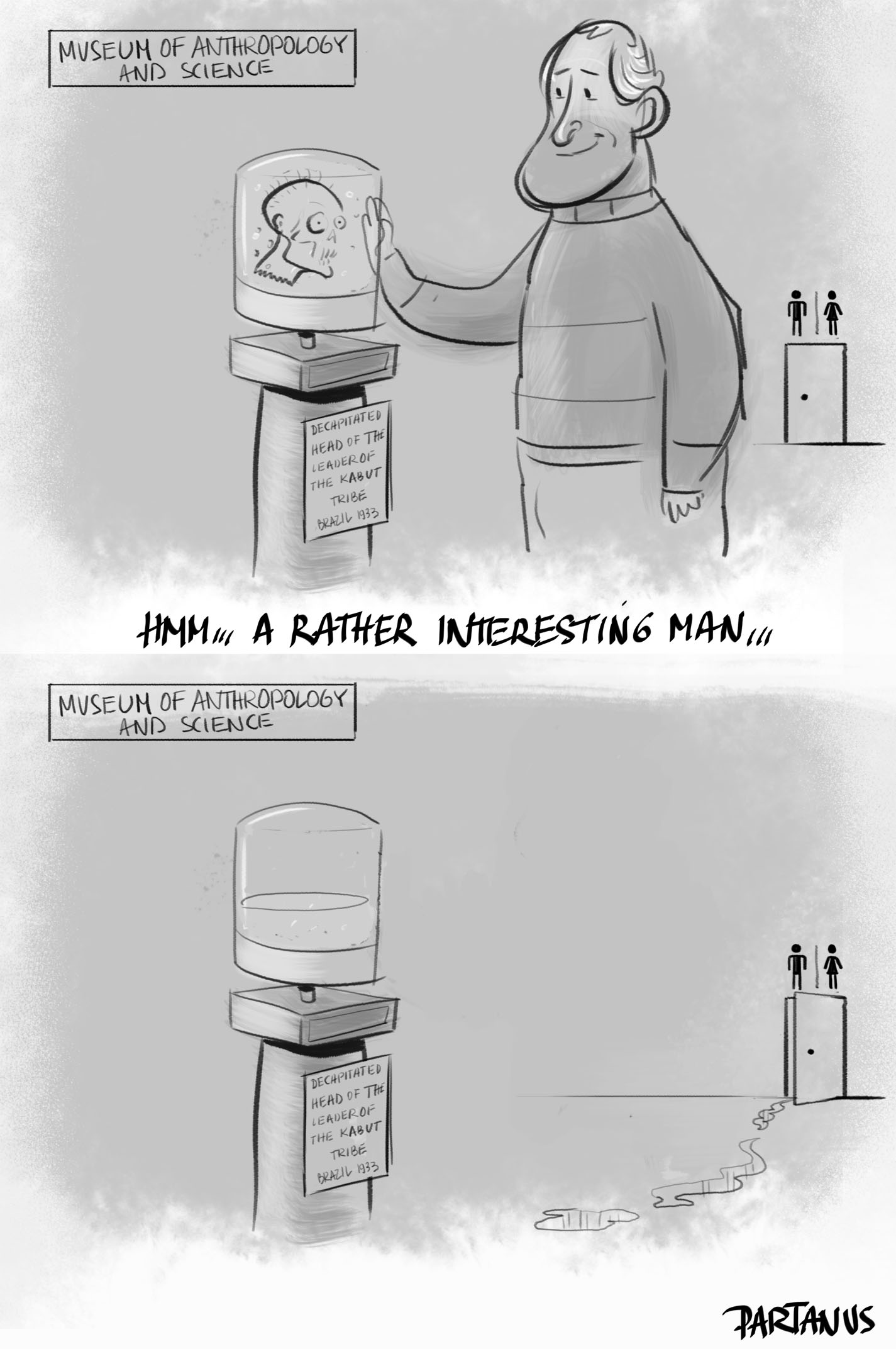 museum, anthropology, decapitated head, fetish